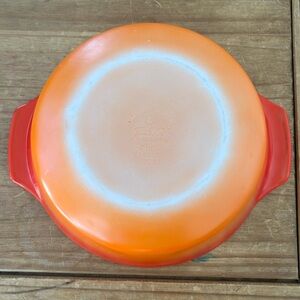 Fire King Anchor Hocking vintage Hot poppy casserole dish 1.5 quart